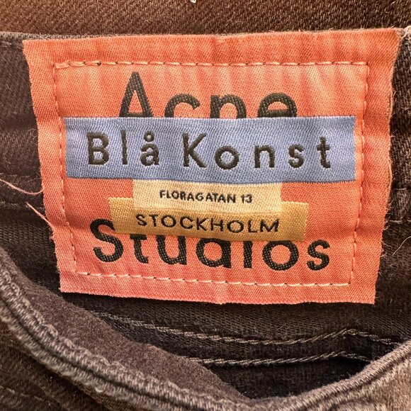 Acne Studios Bla Konst Peg Jeans Black - Picture 6 of 10